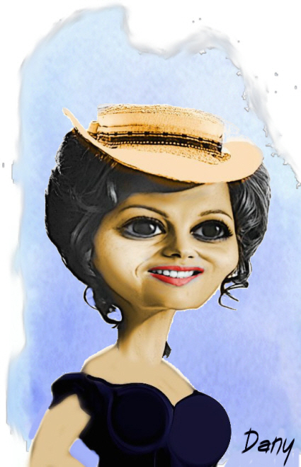 Caricature Claudia Cardinale