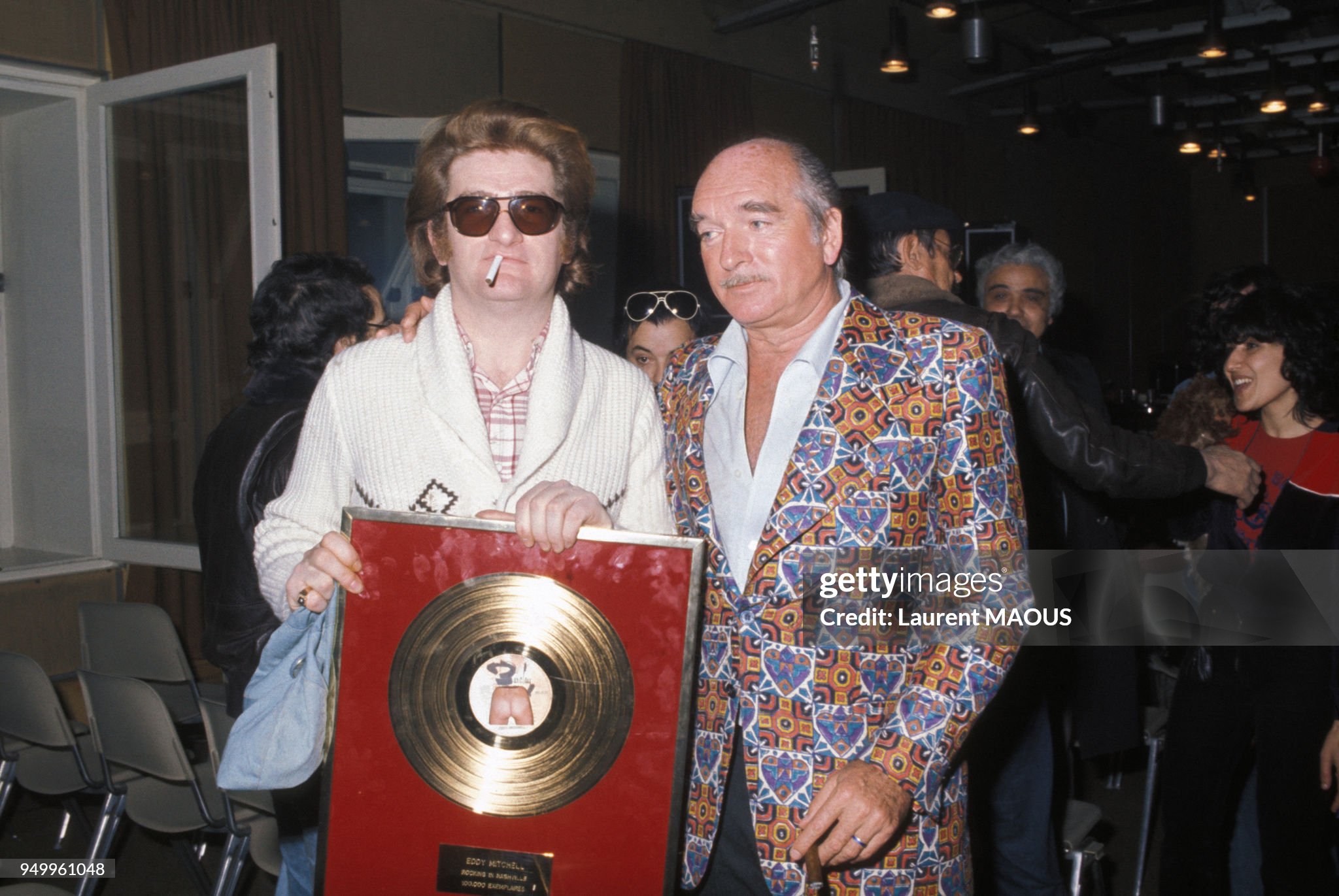 Eddy Mitchell reçoit un disque d